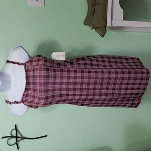 HIPPIE ROSE plaid dress